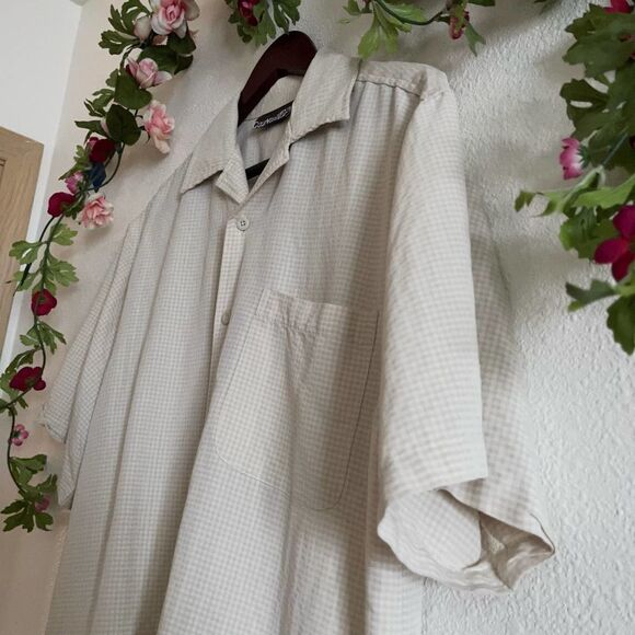 Counter Other - CouNter CC Medium Yellow Checkered Men's Collar Button Up Shirt